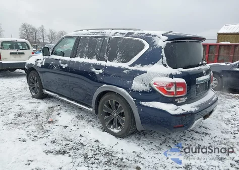 2017 Nissan Armada Platinum z USA, uszkodzony, nr VIN JN8AY2NE5H9702498